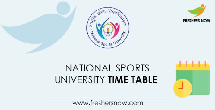 National-Sports-University-Time-Table
