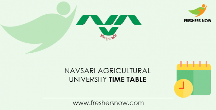 Navsari-Agricultural-University-Time-Table