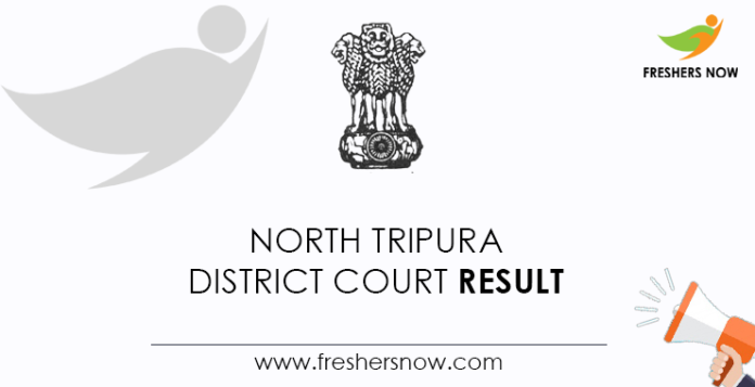 North Tripura District Court Result