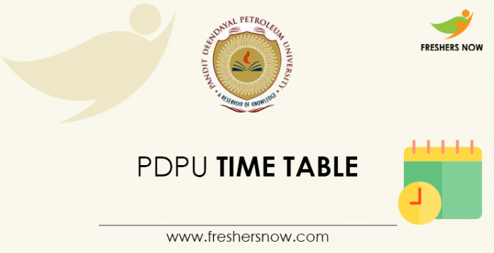 PDPU-Time-Table