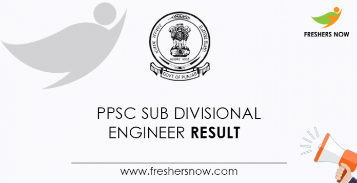 PPSC-Sub-Divisional-Engineer-Result