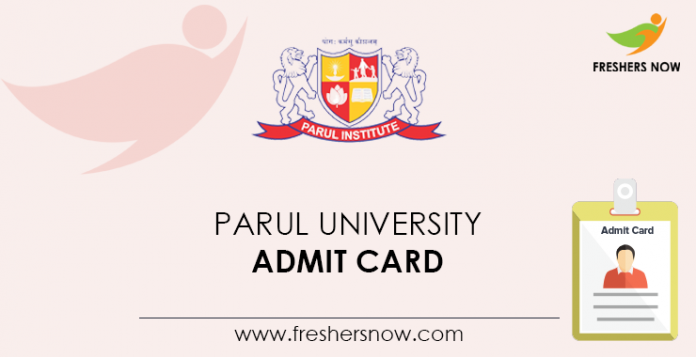 Parul University Admit Card