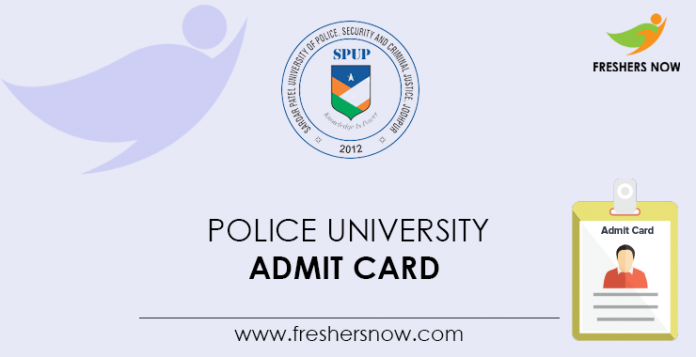 Police University Admit Card