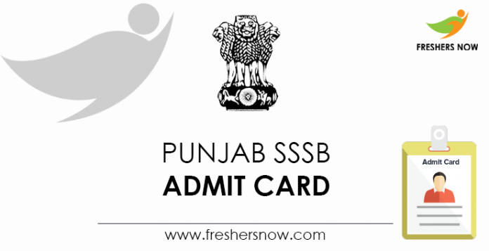 Punjab-SSSB-Admit-Card