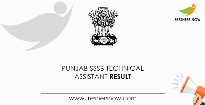 Punjab-SSSB-Technical-Assistant-Result
