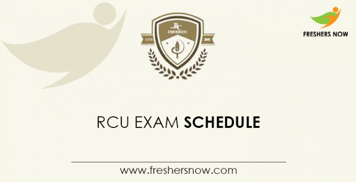 RCU-Exam-Schedule