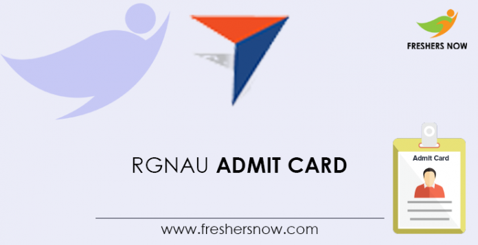 RGNAU Admit Card