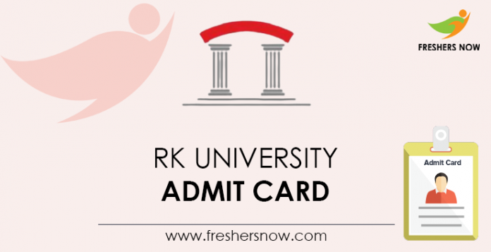 RK University Admit Card
