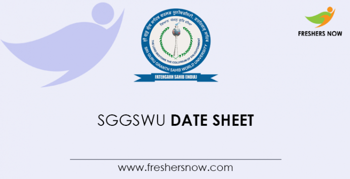 SGGSWU-Date-Sheet