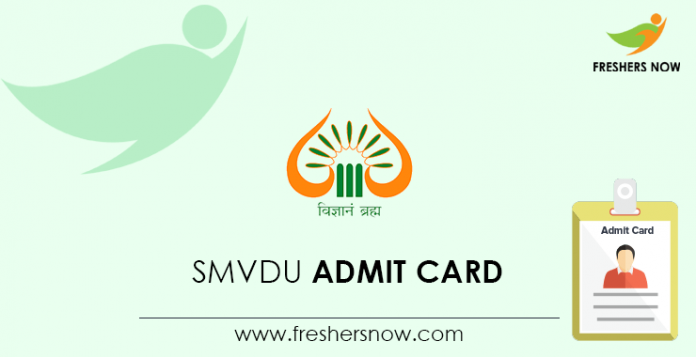 SMVDU-Admit-Card