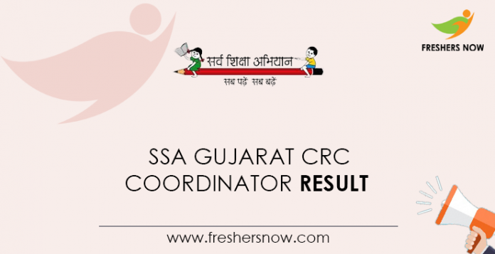 SSA-Gujarat-CRC-Coordinator-Result