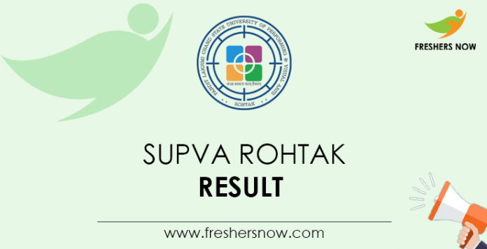 SUPVA-Rohtak-Result