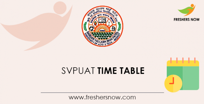 SVPUAT-Time-Table