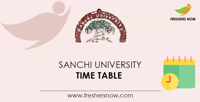 Sanchi-University-Time-Table