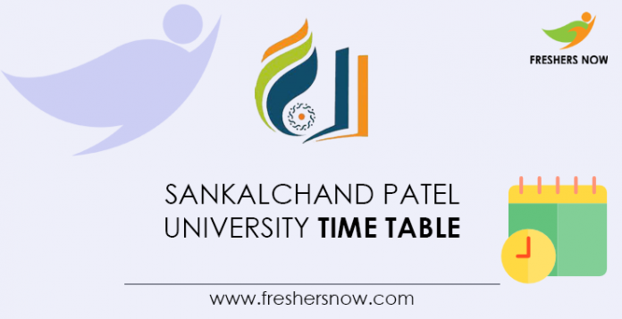 Sankalchand-Patel-University-Time-Table