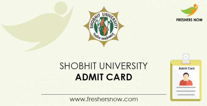 Shobhit-University-Admit-Card