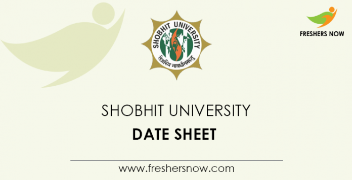 Shobhit-University-Date-Sheet