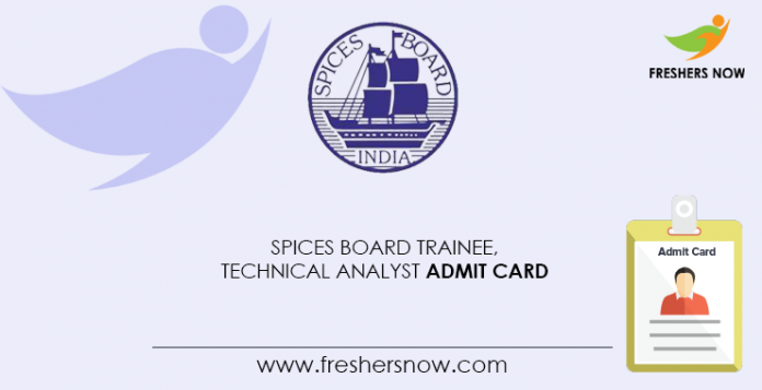 Spices-Board-Trainee,-Technical-Analyst-Admit-Card