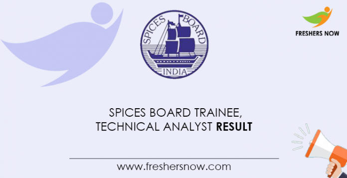 Spices-Board-Trainee,-Technical-Analyst-Result