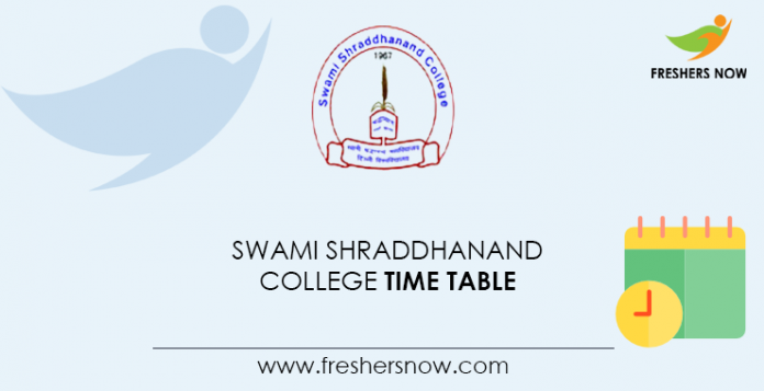 Swami-Shraddhanand-College-Time-Table