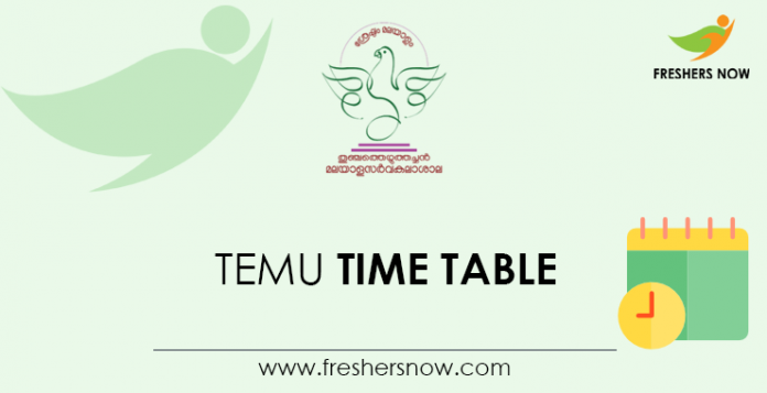 TEMU-Time-Table