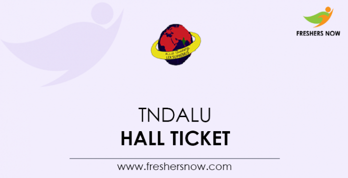 TNDALU Hall Ticket