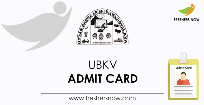 UBKV Admit Card