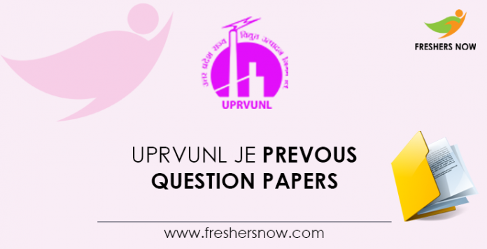 UPRVUNL-JE-Prevous-Question-Papers