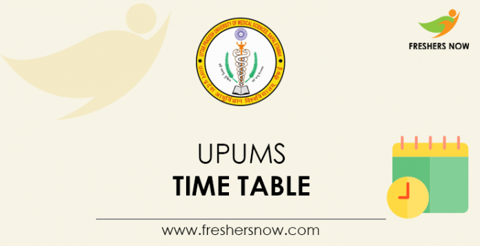 UPUMS-Time-Table