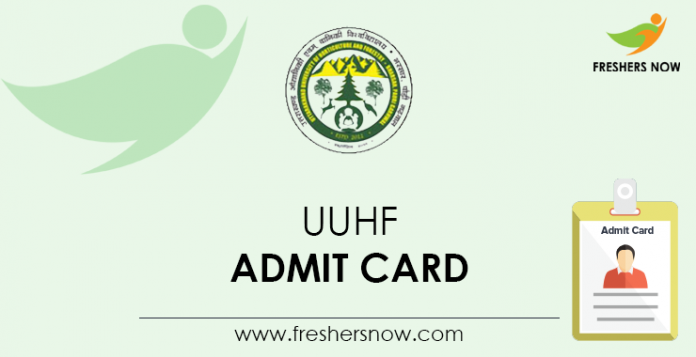 UUHF Admit Card