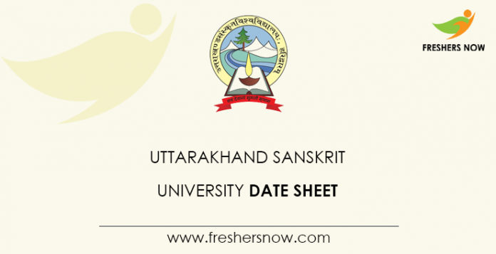 Uttarakhand-Sanskrit-University-Date-Sheet