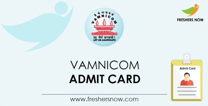VAMNICOM Admit Card