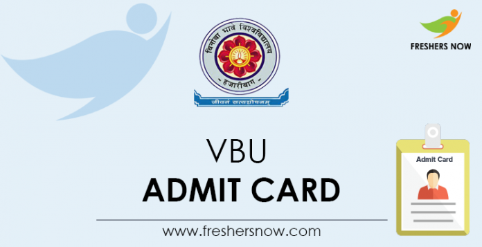 VBU Admit Card