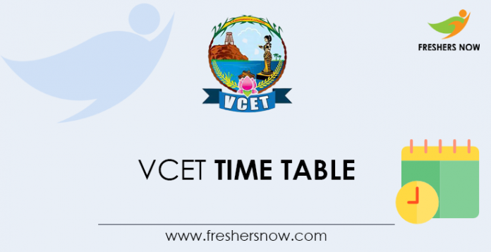 VCET Time Table