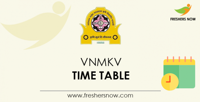 VNMKV Time Table