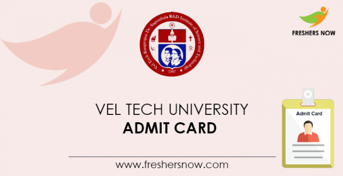 Vel-Tech-University-Admit-Card