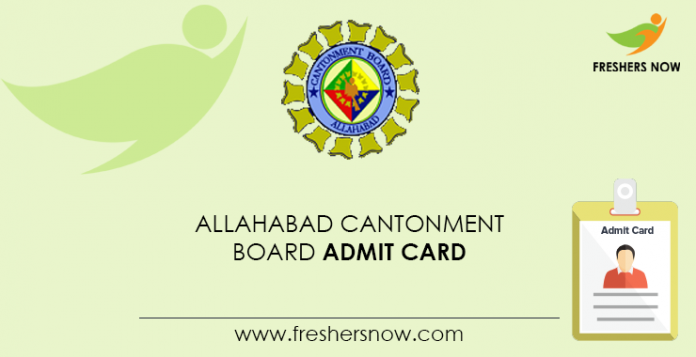 Allahabad-Cantonment-Board-Admit-Card