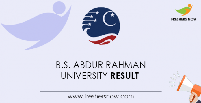 B.S.-Abdur-Rahman-University-Result
