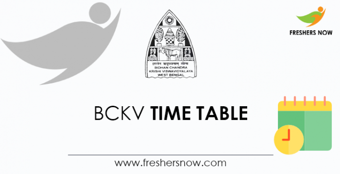 BCKV-Time-Table