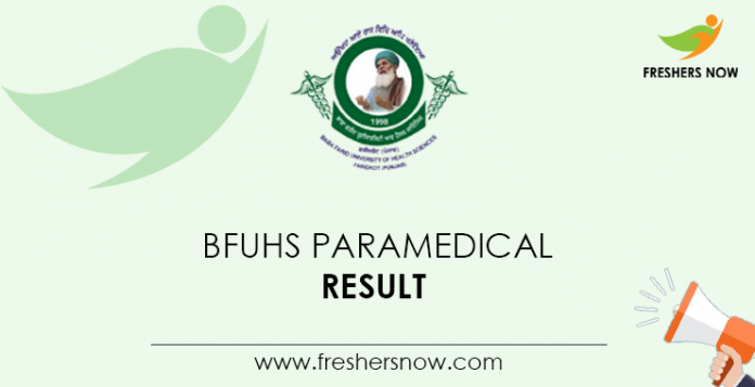 BFUHS-Paramedical-Result