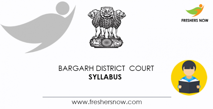 Bargarh District Court Syllabus