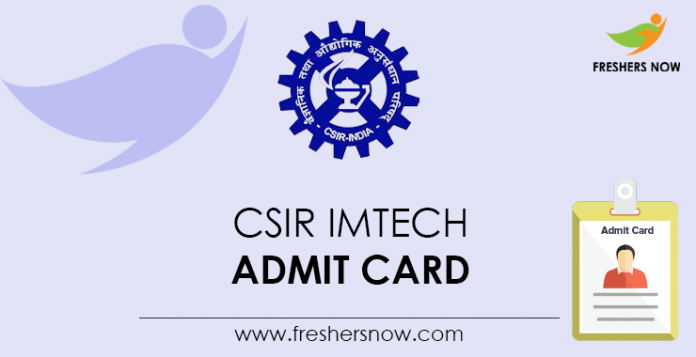 CSIR-IMTech-Admit-Card