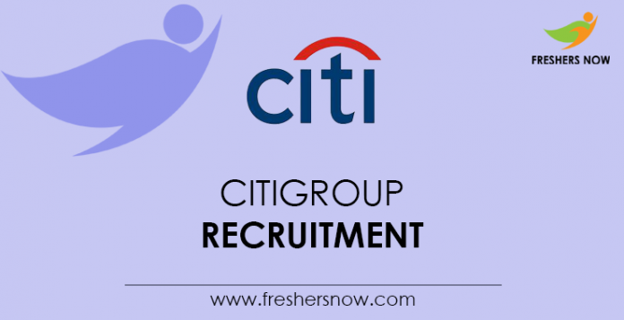 Citigroup Recruitment