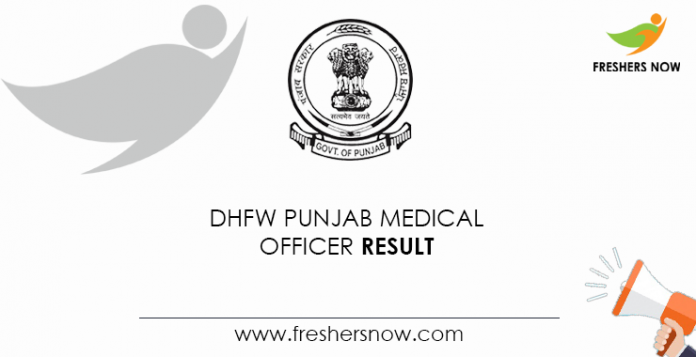 DHFW-Punjab-Medical-Officer-Result