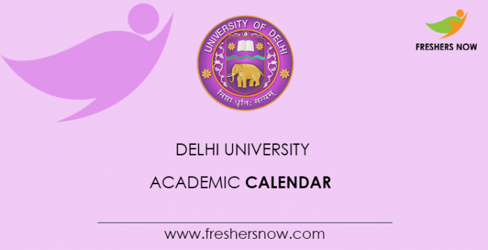 Delhi University Academic Calendar