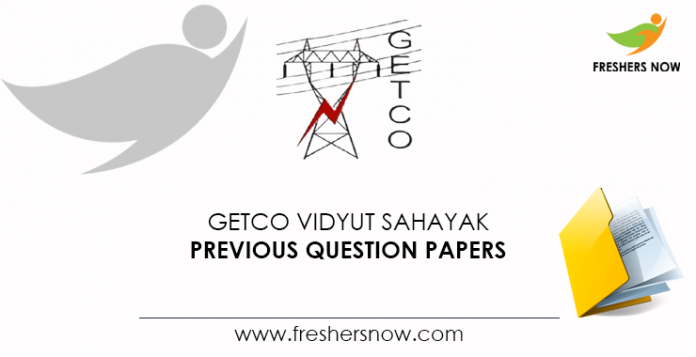 GETCO Vidyut Sahayak Previous Question Papers