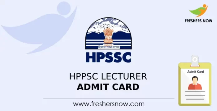 HPPSC Lecturer Admit card