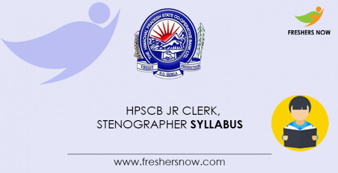 HPSCB Jr Clerk, Stenographer Syllabus