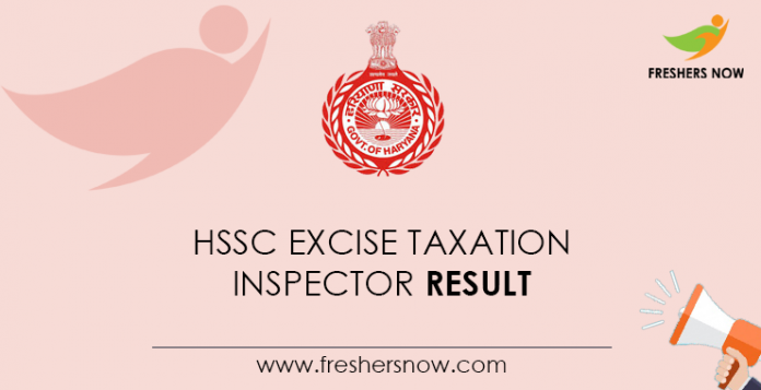 HSSC-Excise-Taxation-Inspector-Result