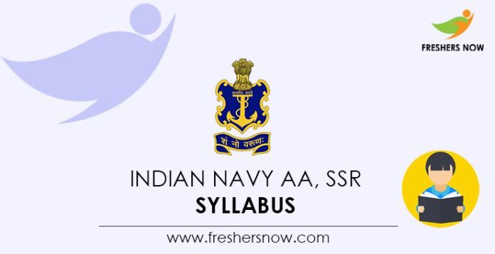 Indian Navy AA, SSR Syllabus